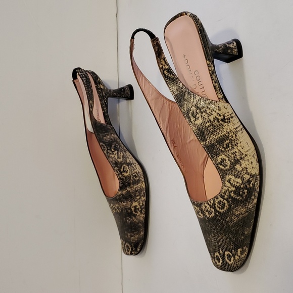 Donald Pliner Couture Munir Slingback Leather Python Pumps Size 7.5M NWOT'S - Picture 5 of 12